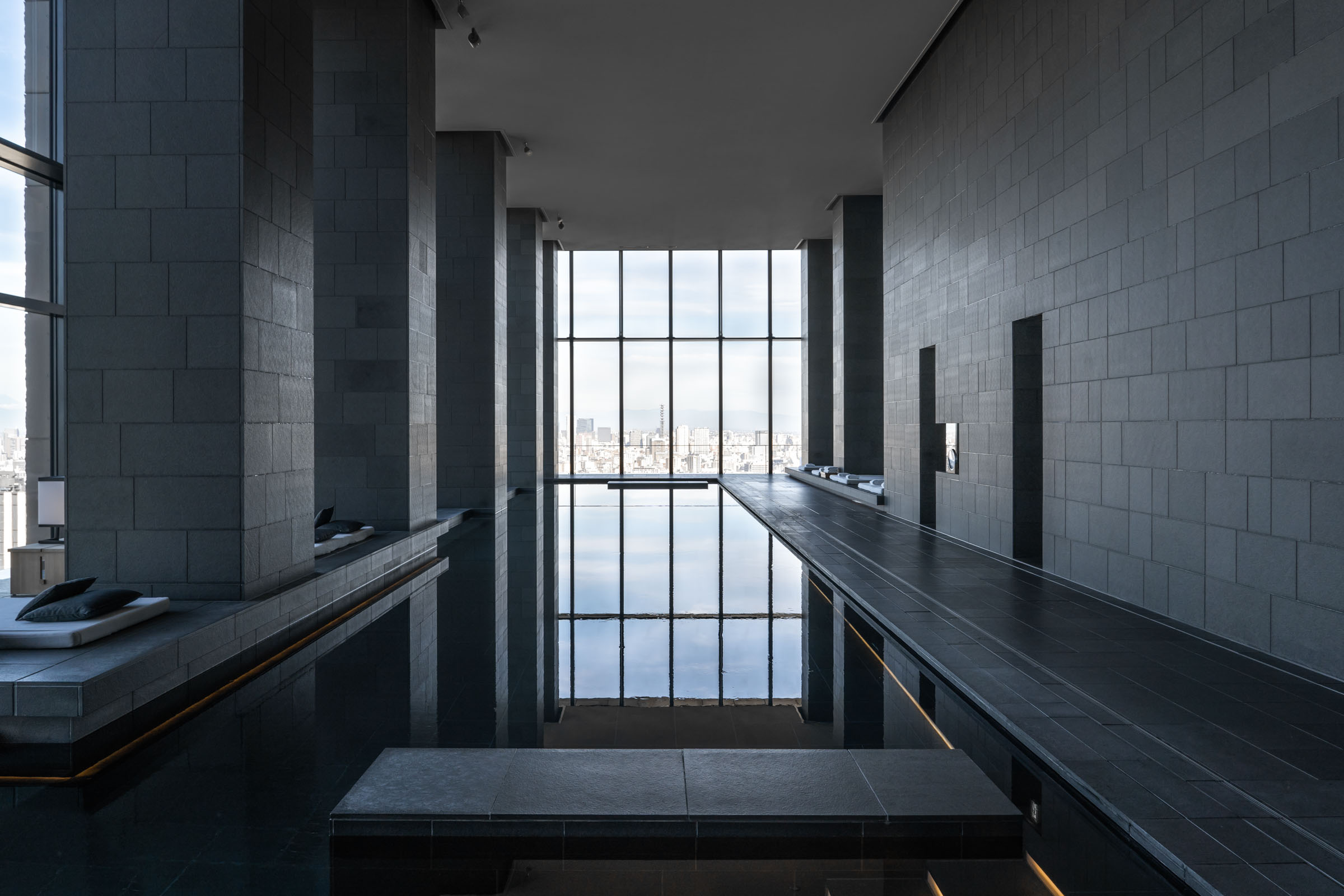 Aman Tokyo Pool — Modern Luxury Hotel Tokyo — Softer Volumes