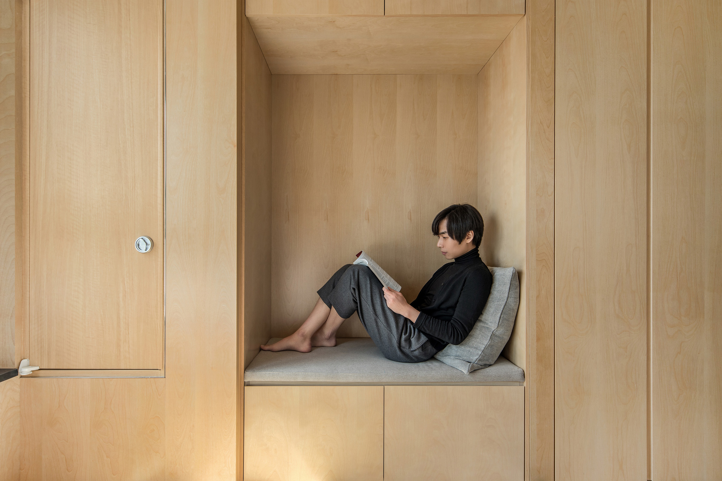 LIFE Co-Living Space | Minimal studio apartments in Seoul | Softer Volumes