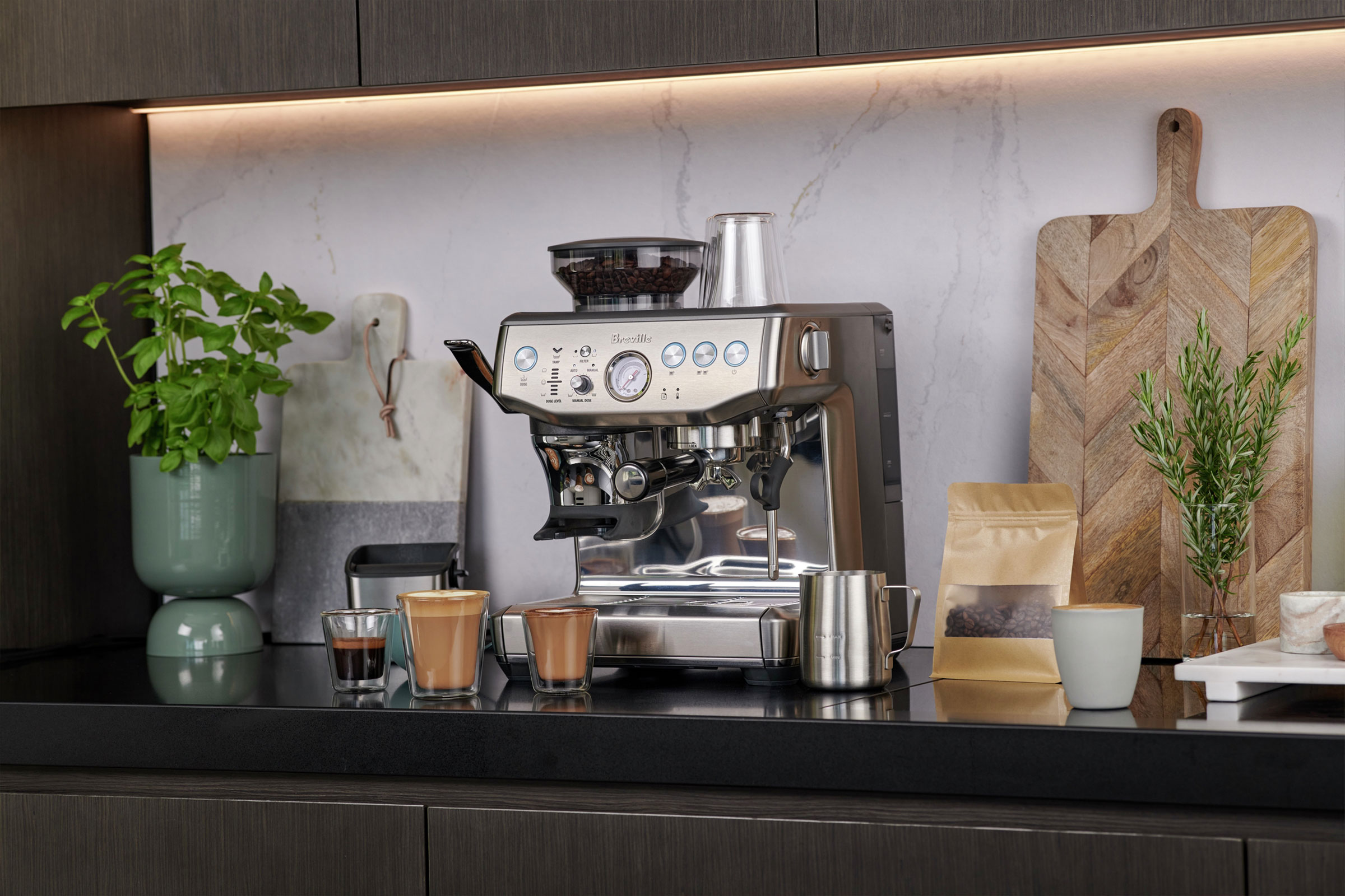 Breville the Barista Express Impress — Softer Volumes 2022 Gift Guide